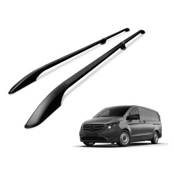 Roof Rails for Mercedes Vito W447 2014+ (Middle MWB) Black