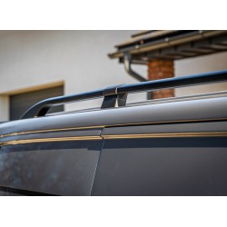 Relingi dachowe do Ford Tourneo Custom 2013+ SHORT Czarne model dzielony