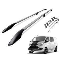 Roof Rails Ford Transit Custom 2012-2023 Long L2 Silver