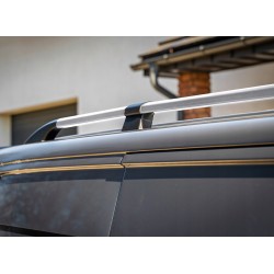 Relingi dachowe do Nissan NV300 2016+ SHORT L1 Srebrne model dzielony