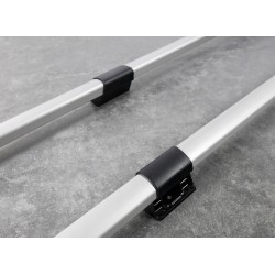 Roof rails for Renault Trafic III from 2014 SHORT L1 Silver, split model
