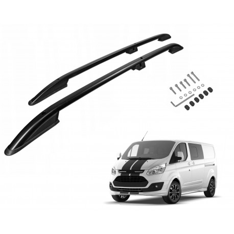 Roof rails for Ford Transit Custom I V362 2012-2023 Short L1H1 black