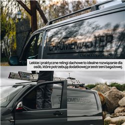 Relingi dachowe do Volkswagen Caddy V (SB | SK) 2020+ Maxi L2 srebrne/połysk - model dzielony