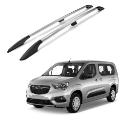 Roof Rails for Opel Combo E (K9) 2018+ SWB Silver-Glossy