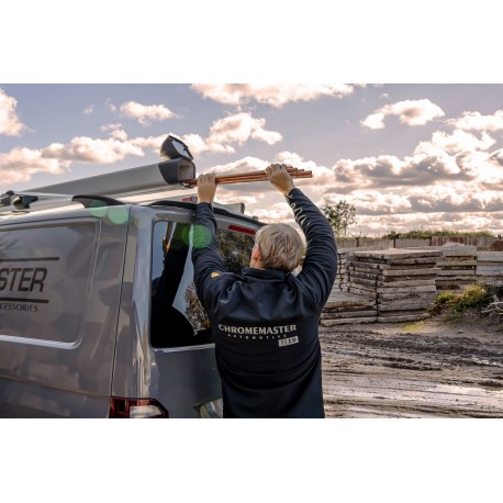 thumbnail interactive-video image 1 of Chromemaster Silver Roof Rack For Mercedes Vito W639 2003-2014 – 122cm Bars 1 of 5