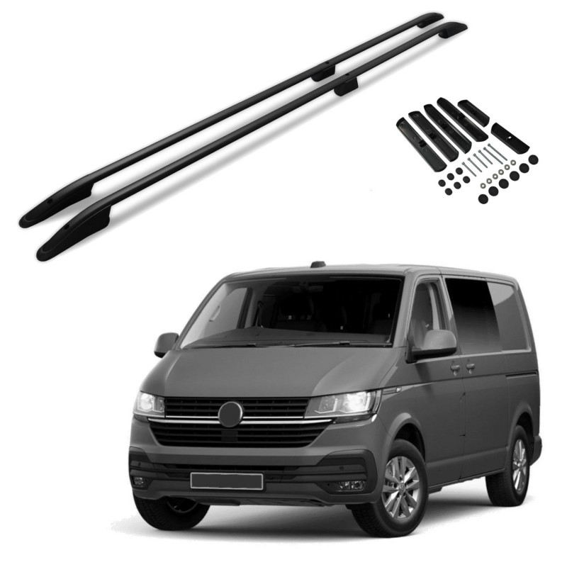 Roof rails for Volkswagen VW T6.1 Caravelle 2019+ Long L2 Black