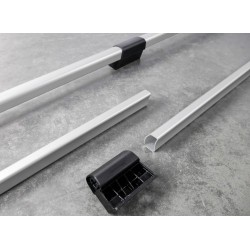 Roof rails for Ford Transit Connect Mk2 | V408 from 2013+ Short L1 silver - split model