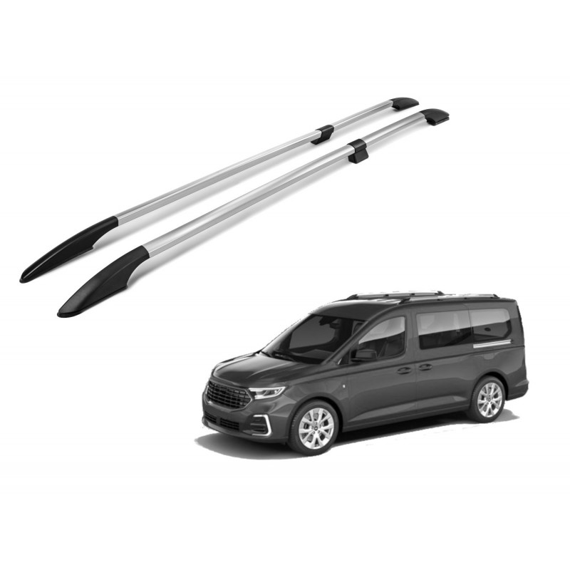 Roof rails for Ford Tourneo Connect Mk3 | SK 2022+ Long L2 silver/glossy - split model