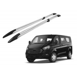 Roof rails for Ford Tourneo Custom I (V362) 2012+ Short silver/gloss - split model
