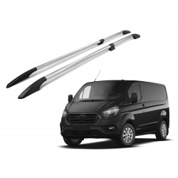 Roof rails for Ford Transit Custom I (V362) from 2012+ Short silver/glossy