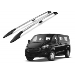 Relingi dachowe do Ford Tourneo Custom I (V362) od 2012+ Short srebrne/połysk