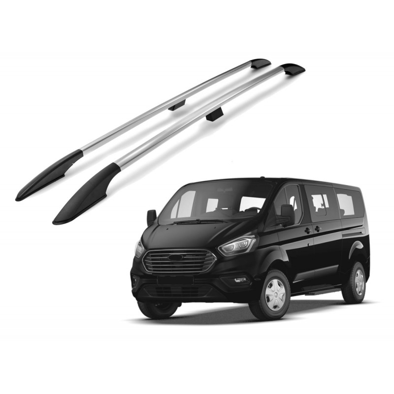 Relingi dachowe do Ford Tourneo Custom I (V362) od 2012+ Short srebrne/połysk