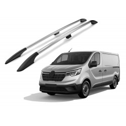 Roof rails for Renault Trafic III (X82) from 2014+ Short L1 silver/glossy