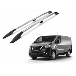 Roof rails for Nissan NV300 2016-2021 Short L1 silver/gloss