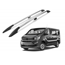 Roof rails for Fiat Talento (296) 2016-2021 Short L1 / SWB silver/glossy