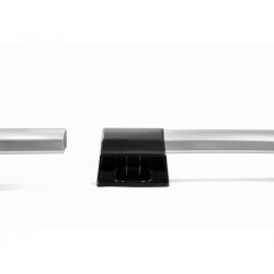Roof rails for Nissan NV300 2016-2021 Long L2 silver/gloss - split model