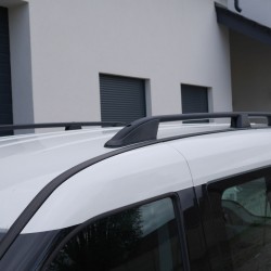 Roof rails for Fiat Doblo 2010- L1 Short Black