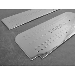 Sill Covers for Nissan Primastar (X83) 2002-2015 4DR with VIVARO inscription Chrome Steel