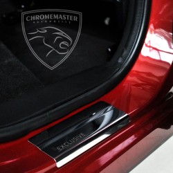 Nakładki progowe Chrome + grawer Opel Astra IV