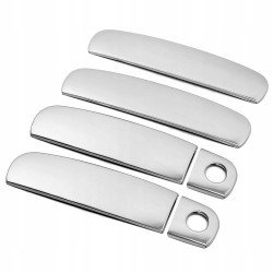 Door handle covers for Audi A4 B5 1999-2001, steel, chrome, set