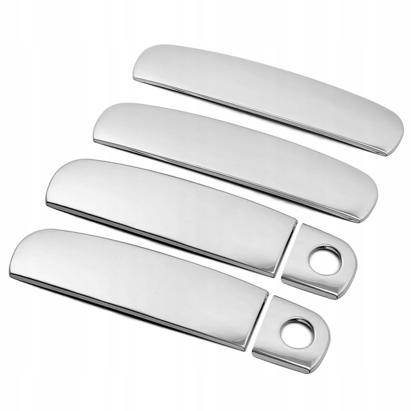 Door handle covers for Audi A4 B5 1999-2001, steel, chrome, set