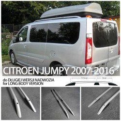 Roof Rails for Citroen Dispatch 2007-2016 L2 Long Silver
