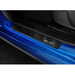 Door sill covers for Skoda Kamiq 2019+, black steel, Special Edition