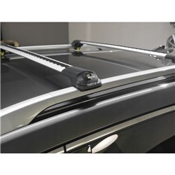 Roof rack for Volvo 940 Combi 1990-1998 silver bars