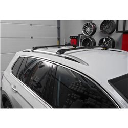 Roof rack for Volkswagen VW Atlas CA1 from 2016 black bars
