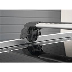 Roof rack for Audi Q7 4M from 2015 silver bars