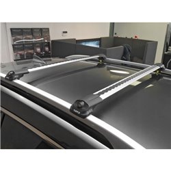 Roof rack for Ssangyong Rodius I 2005-2013 silver bars