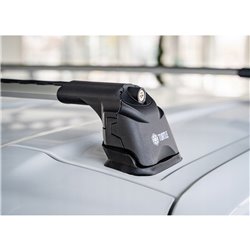 Bagażnik dachowy Opel Vivaro B X82 2015-2019 srebrne belki