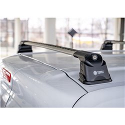 Bagażnik dachowy Opel Vivaro B X82 2015-2019 srebrne belki