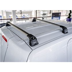 Bagażnik dachowy Opel Vivaro B X82 2015-2019 srebrne belki