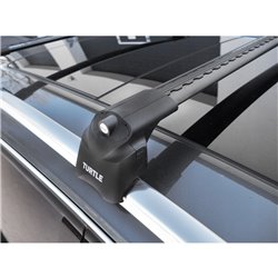 Bagażnik dachowy Hyundai Santa Fe DM 2012-2018 czarne belki