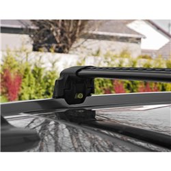 Roof rack for Volkswagen VW CrossPolo 5D 2010-2017 black