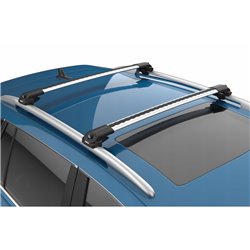 Roof rack for Opel Vivaro-e C K0 from 2019 silver bars