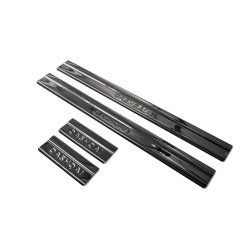 Embossed door sills Nissan Qashqai 2007-2013 black lettering