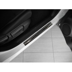 Embossed door sills Nissan Qashqai 2007-2013 black lettering