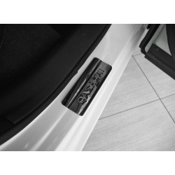 Embossed door sills Nissan Qashqai 2007-2013 black lettering