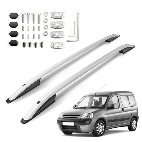 Roof Rails for Peugeot Partner I (M49/M59) 1996-2008 Silver