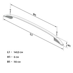 Roof Rails for Peugeot Partner I (M49/M59) 1996-2008 Silver