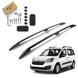 Roof Rails for Citroen Berlingo II (B9) 2008-2018 Black