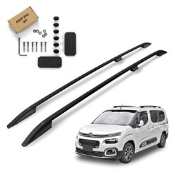 Roof Rails for Citroen Berlingo III K9 LONG 2018- Black