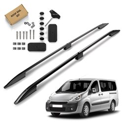 Roof Rails for Peugeot Expert II VF7 SHORT 2007-2016 Black