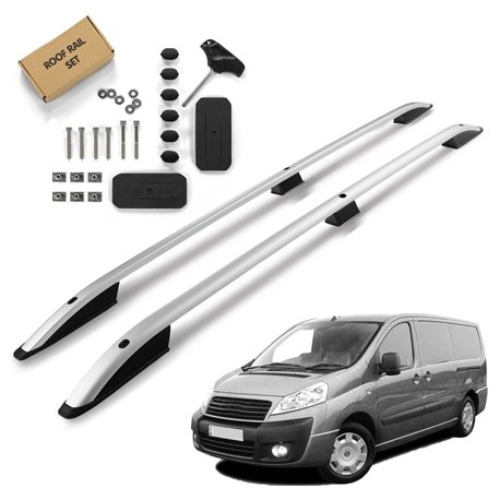 Roof Rails for Fiat Scudo II 270/272 SHORT 2007-2016 Silver