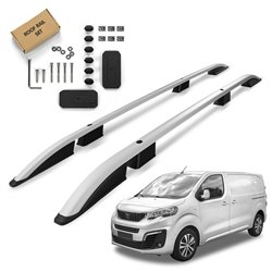 Roof Rails for Peugeot Expert III K0 SHORT 2016- Silver