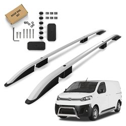 Roof Rails for Citroen Jumpy III K0 SHORT 2016- Silver