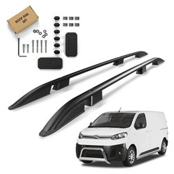 Roof Rails for Citroen Jumpy III K0 SHORT 2016- Black