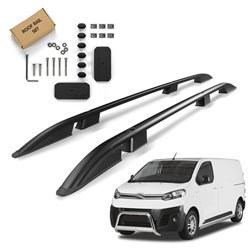 Roof Rails for Citroen Dispatch III K0 SHORT 2016- Black